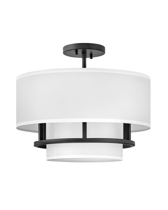 Hinkley - 38893BK - LED Semi-Flush Mount - Graham - Black