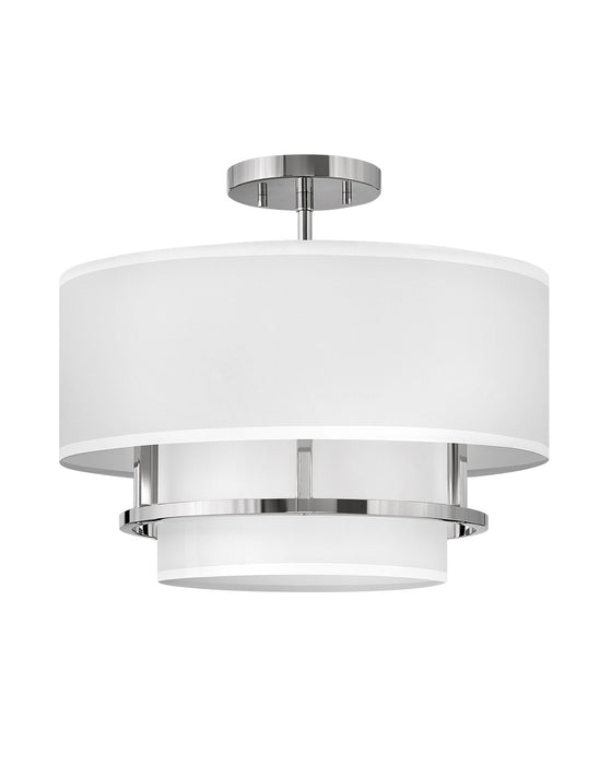 Hinkley - 38893PN - LED Semi-Flush Mount - Graham - Polished Nickel