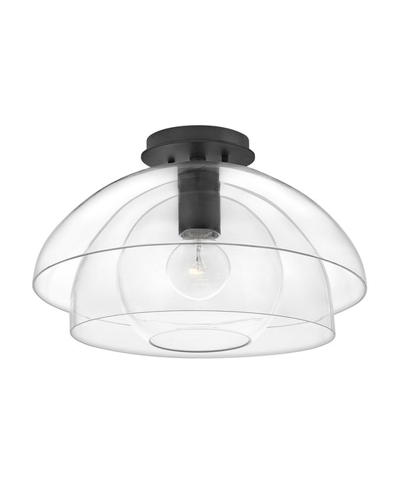 Hinkley - 39061BLK - LED Semi-Flush Mount - Lotus - Black