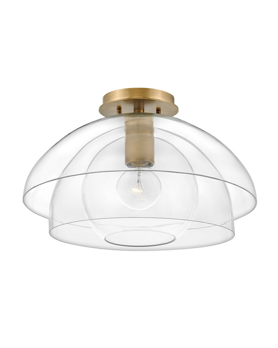 Hinkley - 39061HBR - LED Semi-Flush Mount - Lotus - Heritage Brass