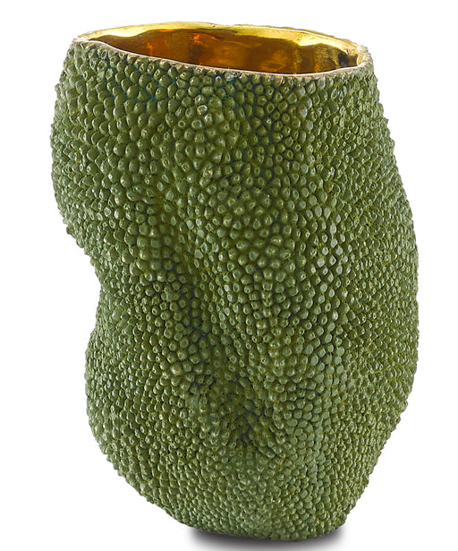 Currey and Company - 1200-0287 - Vase - Jackfruit - Green/Gold