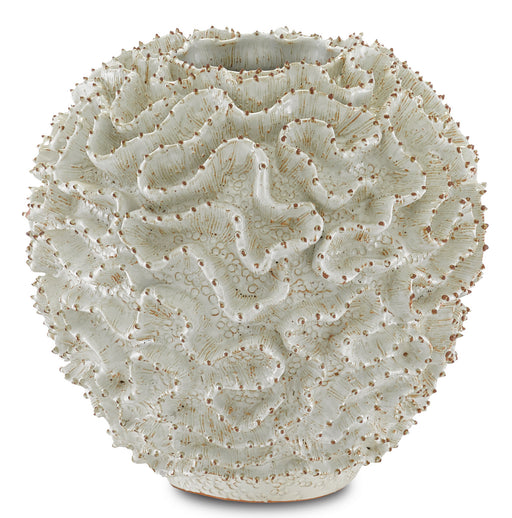 Currey and Company - 1200-0296 - Vase - Swirl - White/Gold