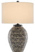 Currey and Company - 6000-0590 - One Light Table Lamp - Himba - Glossy Black/Sand