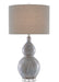 Currey and Company - 6000-0610 - One Light Table Lamp - Idyll - Gray/Blue/Taupe/Clear
