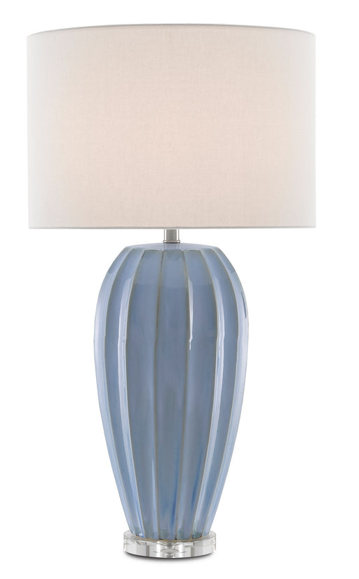 Currey and Company - 6000-0616 - One Light Table Lamp - Bluestar - Light Blue/Clear