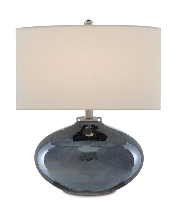 Currey and Company - 6000-0645 - One Light Table Lamp - Lucent - Blue Plated/Polished Nickel