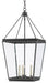 Currey and Company - 9000-0550 - Three Light Lantern - Ellerman - Old Iron