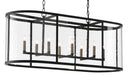 Currey and Company - 9000-0551 - Eight Light Chandelier - Argand - Antique Black