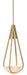 Currey and Company - 9000-0618 - LED Pendant - Nefertiti - Brushed Brass