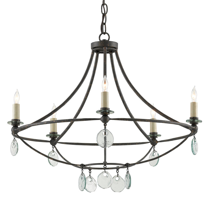 Currey and Company - 9000-0641 - Five Light Chandelier - Novella - Mayfair