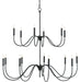 Currey and Company - 9000-0654 - 15 Light Chandelier - Tirrell - Antique Black