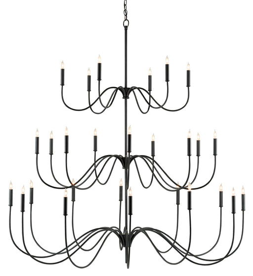 Currey and Company - 9000-0655 - 27 Light Chandelier - Tirrell - Antique Black