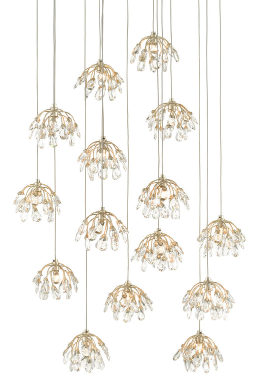 Currey and Company - 9000-0670 - 15 Light Pendant - Crystal - Crystal/Contemporary Silver/Silver