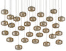 Currey and Company - 9000-0693 - 30 Light Pendant - Pepper - Painted Silver/Nickel