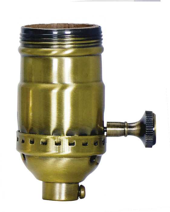Satco - 80-2356 - Regular Ab S.B.3 Pc 3Way Tk Sk - Antique Brass