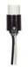 Satco - 80-2385 - 1 5/8 Porcelain Candelabra Skt - Black / White