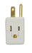 Satco - 80-2411 - Triple Cube Tap 3 Prong - White