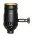 Satco - 80-2416 - 150W Full Range Turn Knob Dimmer Socket - Dark Antique Brass