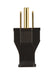 Satco - 80-2426 - Thermoplastic Hd Plug - Brown
