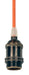 Satco - 80-2443 - On-Off Push Thru Socket With Side Outlet For SPT-2 - Antique Brass