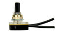 Satco - 80-2468 - On-Off Phenolic Rotary Switch - Brass