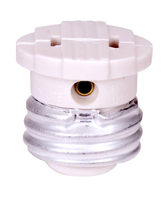 Satco - 80-2513 - Female Screw Plug - White