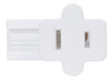 Satco - 80-2515 - Female Slide Plug - White