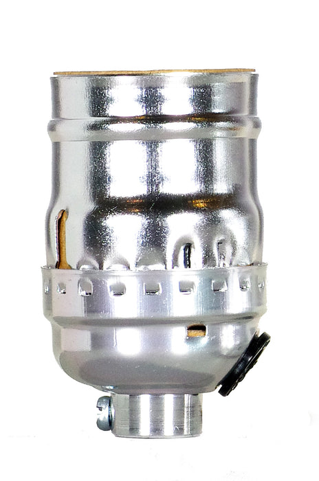 Satco - 80-2531 - Keyless Socket W/Side - Nickel