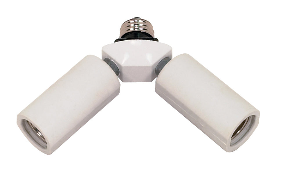 Satco - SF77-607 - F33R2E Light Socket Adapter - White