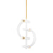 Mitzi - H379704-GL/WH - Four Light Pendant - Maddie - Gold Leaf/White