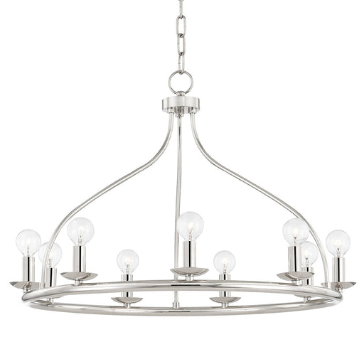 Mitzi - H511809-PN - Nine Light Chandelier - Kendra - Polished Nickel