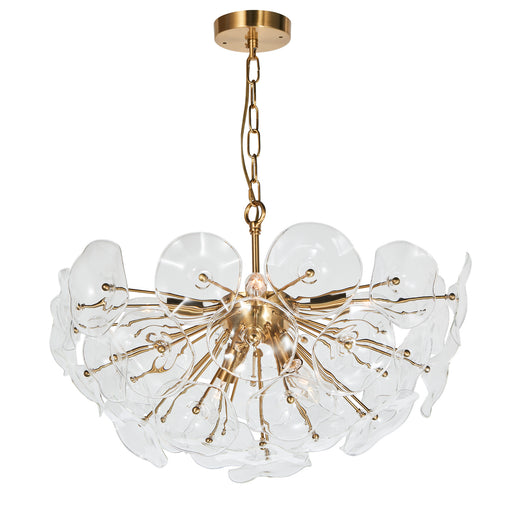Terracotta Designs - H21104-6BR - Six Light Chandelier - Sancia - Warm Brass