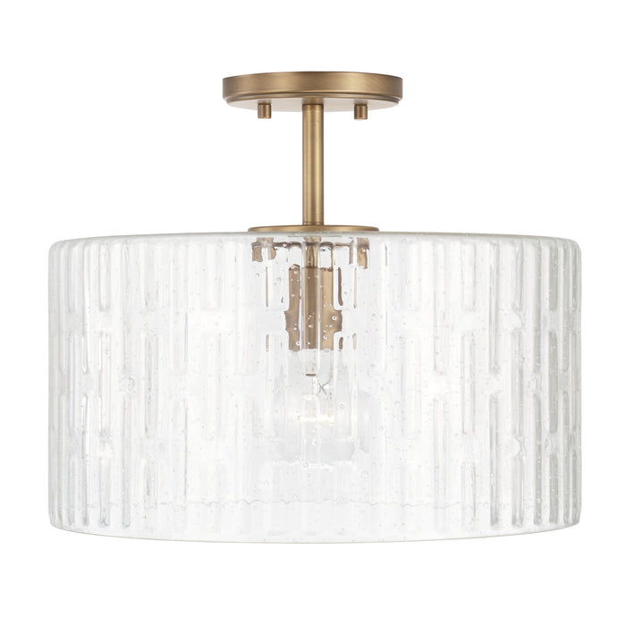 Capital Lighting - 241311AD - One Light Semi-Flush Mount - Emerson - Aged Brass