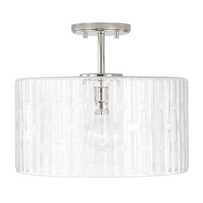 Capital Lighting - 241311PN - One Light Semi-Flush Mount - Emerson - Polished Nickel