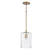 Capital Lighting - 341311AD - One Light Pendant - Emerson - Aged Brass
