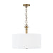 Capital Lighting - 342631AD - Three Light Pendant - Abbie - Aged Brass