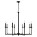 Capital Lighting - 437381BI - Eight Light Chandelier - Clint - Black Iron