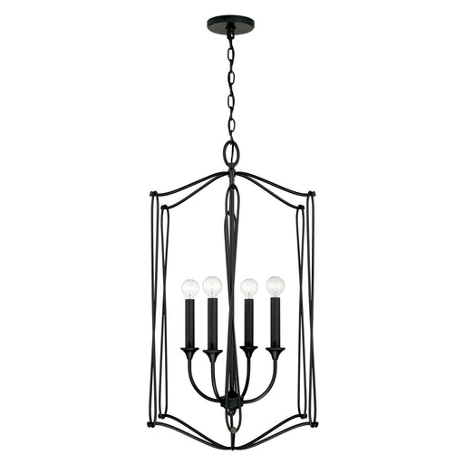 Capital Lighting - 541642BI - Four Light Foyer Pendant - Bentley - Black Iron