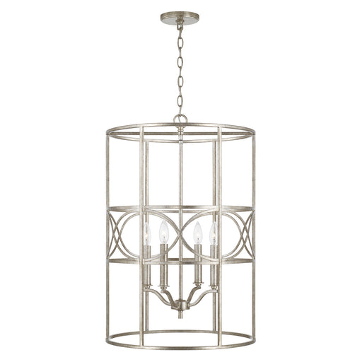 Capital Lighting - 542341AS - Four Light Foyer Pendant - Sylvia - Antique Silver