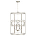 Capital Lighting - 542341AS - Four Light Foyer Pendant - Sylvia - Antique Silver