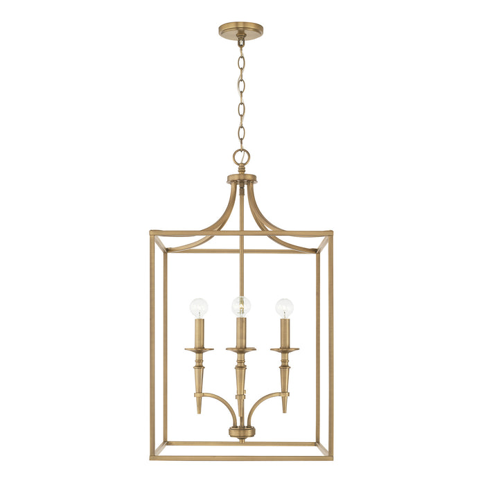 Capital Lighting - 542641AD - Four Light Foyer Pendant - Abbie - Aged Brass