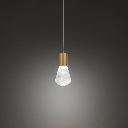 Modern Forms - PD-40106-AB - LED Mini Pendant - Plum - Aged Brass