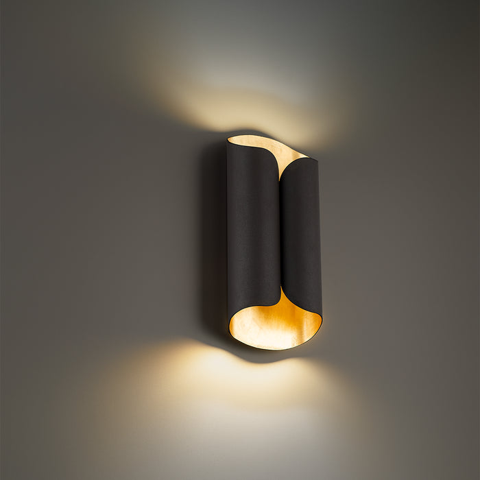 Modern Forms - WS-42114-BZ/GL - LED Wall Sconce - Opus - Bronze & Gold Leaf