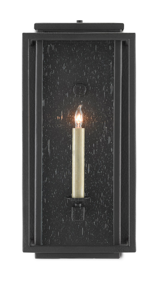 Currey and Company - 5500-0040 - One Light Outdoor Wall Sconce - Wright - Midnight