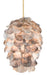 Currey and Company - 9000-0736 - One Light Pendant - Cruselle - Contemporary Gold Leaf/Painted Gold/Natural Shell