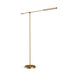 Alora - FL316655VBMS - LED Lamp - Astrid - Metal Shade/Vintage Brass