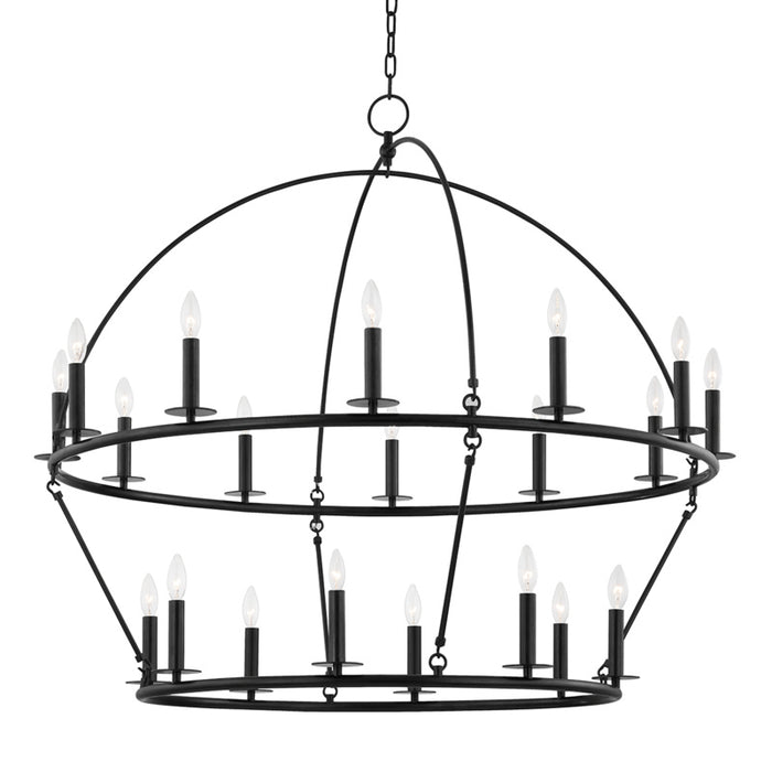 Hudson Valley - 9549-AI - 20 Light Chandelier - Howell - Aged Iron