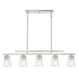 Savoy House - 1-1023-5-SN - Five Light Linear Chandelier - Calhoun - Satin Nickel