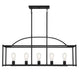 Savoy House - 1-190-5-89 - Five Light Linear Chandelier - Palladian - Matte Black