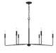 Savoy House - 1-2221-6-89 - Six Light Chandelier - Salerno - Matte Black